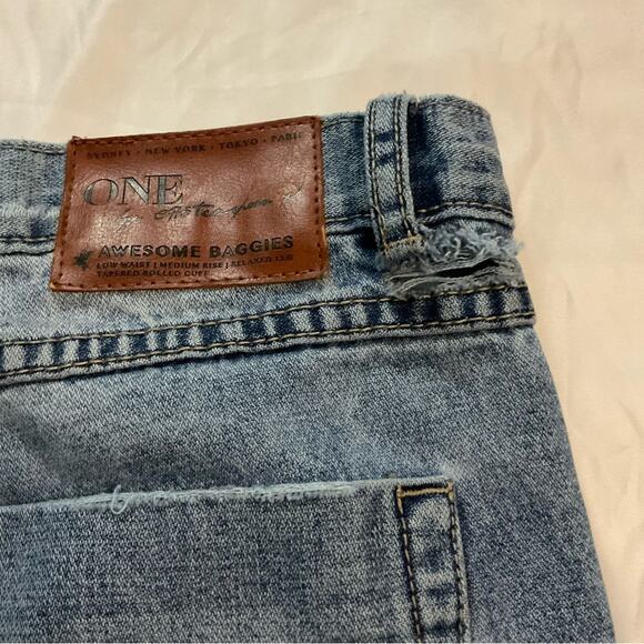 ONE X One Teaspoon Awesome Baggies Medium Rise Jeans 24 Y2K Casual Distressed - Picture 11 of 12